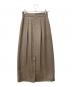 ANAYI（アナイ）の古着「ポリエステル ロングタックスカート」｜ブラウン