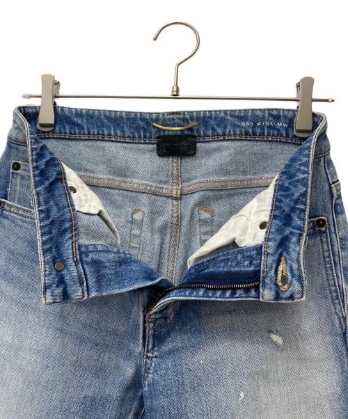 Saint Laurent Paris（サンローランパリ）Saint Laurent Paris (サンローランパリ) ダメージ加工デニムパンツ DA48 5502 11 YJ477 4450 インディゴ サイズ:27の古着・服飾アイテム