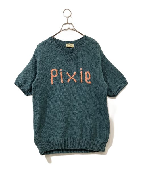 Mcmachan Woolen（マクマーンウーレン）Mcmachan Woolen (マクマーンウーレン) 半袖ニット グリーン サイズ:FREEの古着・服飾アイテム