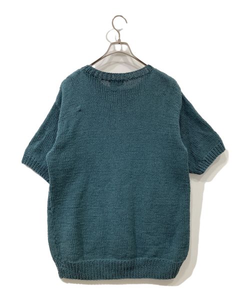 Mcmachan Woolen（マクマーンウーレン）Mcmachan Woolen (マクマーンウーレン) 半袖ニット グリーン サイズ:FREEの古着・服飾アイテム