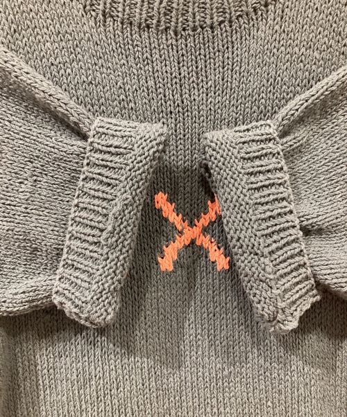 Mcmachan Woolen（マクマーンウーレン）Mcmachan Woolen (マクマーンウーレン) 半袖ニット グリーン サイズ:FREEの古着・服飾アイテム