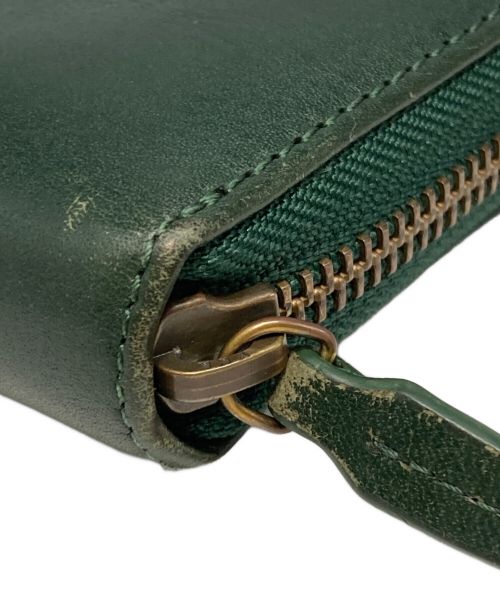 Sybilla（シビラ）Sybilla (シビラ) パシオンラウンドファスナー長財布 グリーンの古着・服飾アイテム