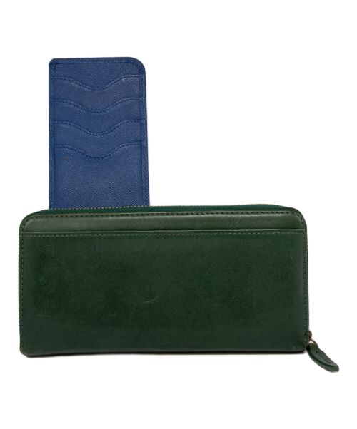 Sybilla（シビラ）Sybilla (シビラ) パシオンラウンドファスナー長財布 グリーンの古着・服飾アイテム