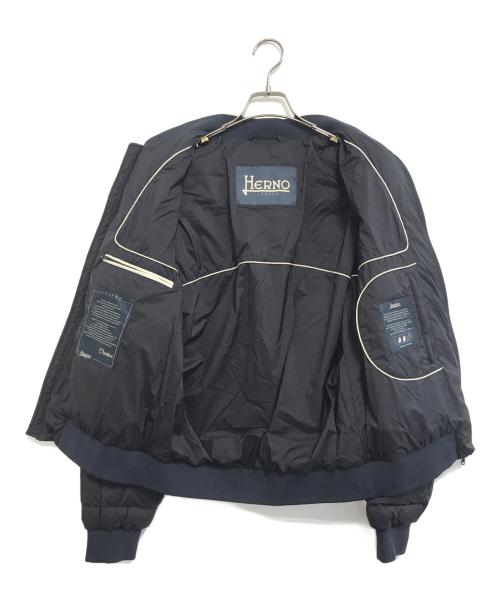 HERNO（ヘルノ）HERNO (ヘルノ) ラビアトーレ ダウン ボンバージャケット ネイビー サイズ:48の古着・服飾アイテム