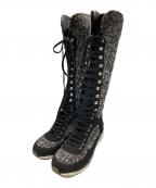 CHANELシャネル）の古着「ツイードハイカットスニーカー」