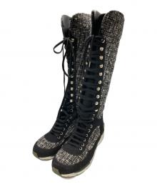 CHANEL（シャネル）の古着「ツイードハイカットスニーカー」