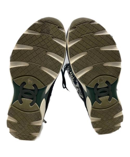 CHANEL（シャネル）CHANEL (シャネル) ツイードハイカットスニーカー サイズ:37　1/2の古着・服飾アイテム