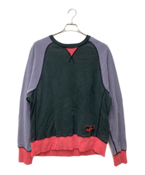 SYUMAN.（シュウマン）SYUMAN. (シュウマン) スウェット AD23aw-03 ブラック×パープル サイズ:1の古着・服飾アイテム