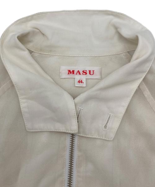 masu（エムエーエスユー）masu (エムエーエスユー) シアージャガードブルゾン アイボリー サイズ:44の古着・服飾アイテム