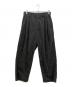 stein（シュタイン）の古着「EXTRA WIDE TROUSERS/Concrete」｜ブラック