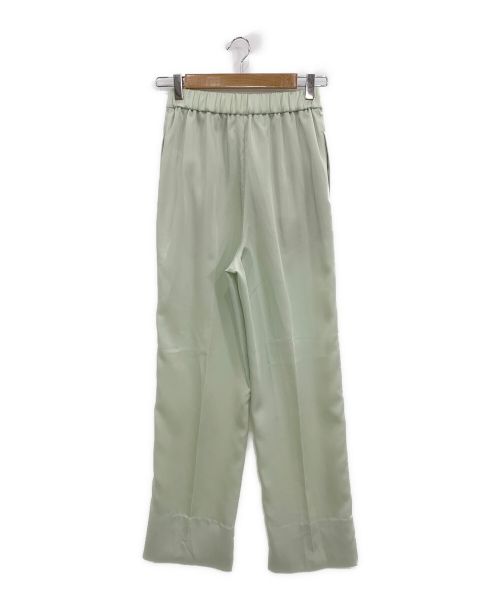 YORI（ヨリ）yori (ヨリ) ハンサムサテンパンツ ミント サイズ:36の古着・服飾アイテム