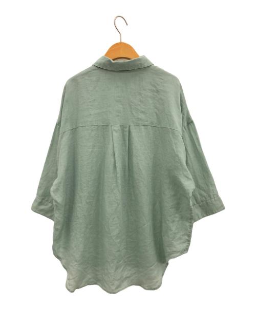 Mystrada（マイストラーダ）Mystrada (マイストラーダ) リネン半袖シャツ ブルーグレー サイズ:38の古着・服飾アイテム