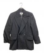 MM6 Maison Margielaエムエムシックスメゾンマルジェラ）の古着「DOUBLE-BREASTED BLAZER」｜ブラック
