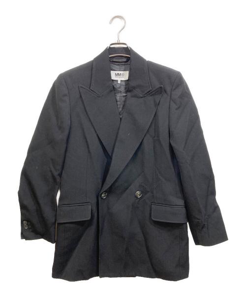MM6 Maison Margiela（エムエムシックスメゾンマルジェラ）MM6 Maison Margiela (エムエムシックスメゾンマルジェラ) DOUBLE-BREASTED BLAZER ブラック サイズ:38の古着・服飾アイテム