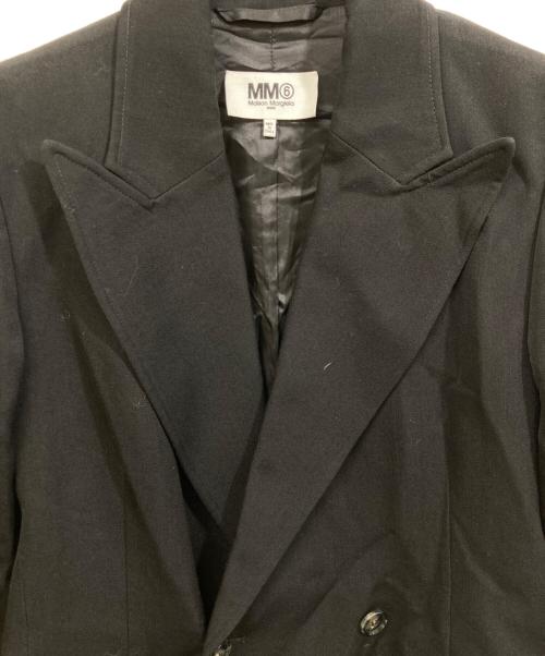 MM6 Maison Margiela（エムエムシックスメゾンマルジェラ）MM6 Maison Margiela (エムエムシックスメゾンマルジェラ) DOUBLE-BREASTED BLAZER ブラック サイズ:38の古着・服飾アイテム
