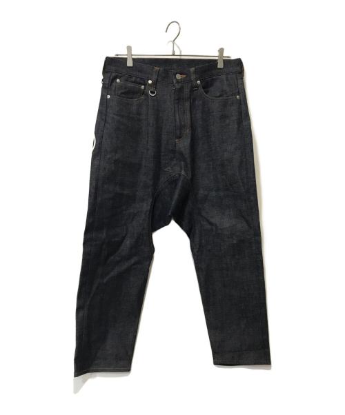uniform experiment（ユニフォームエクスペリメント）uniform experiment (ユニフォームエクスペリメント) RIGID DENIM SAROUEL PANTS インディゴ サイズ:1の古着・服飾アイテム