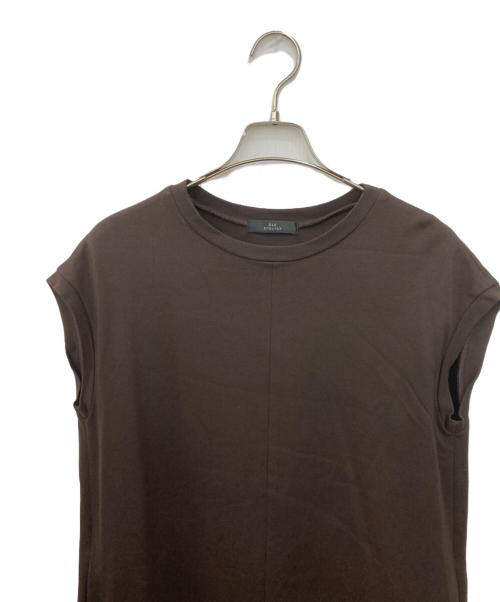 ELE STOLYOF（エレ ストリオフ）ELE STOLYOF (エレ ストリオフ) スウェットノ-スリーブワンピース ブラウン サイズ:SIZE38の古着・服飾アイテム