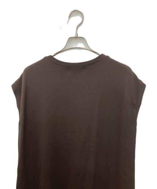 ELE STOLYOF（エレ ストリオフ）ELE STOLYOF (エレ ストリオフ) スウェットノ-スリーブワンピース ブラウン サイズ:SIZE38の古着・服飾アイテム