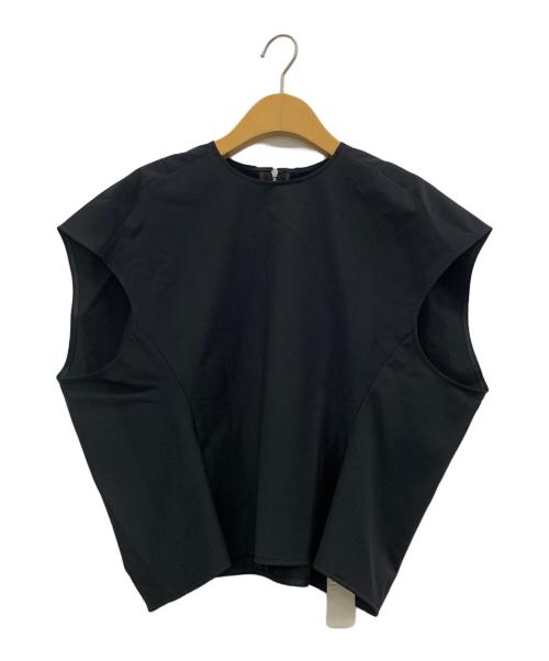 allureville（アルアバイル）allureville (アルアバイル) ペプラムコンパクトプルオーバー ブラック サイズ:2の古着・服飾アイテム