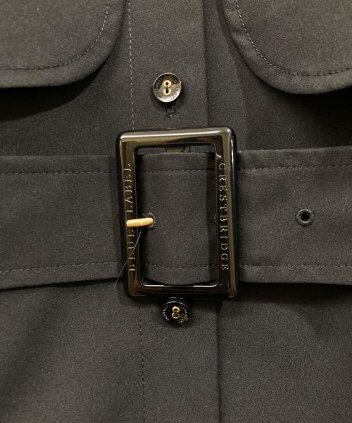 BLUE LABEL CRESTBRIDGE（ブルーレーベルクレストブリッジ）BLUE LABEL CRESTBRIDGE (ブルーレーベルクレストブリッジ) ドライツイルワンピース ブラック サイズ:38の古着・服飾アイテム