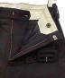 中古・古着 DAIRIKU (ダイリク) Bush Detail Wool Flare Slacks レッド×ネイビー サイズ:73.5cm(W29)：14000円