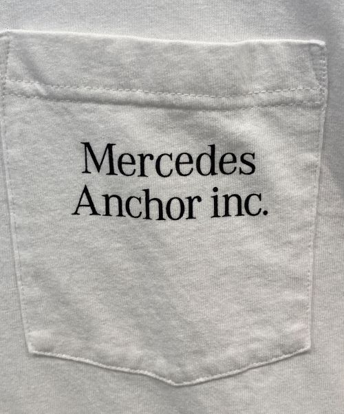 MERCEDES ANCHOR INC（メルセデス アンカー インク）MERCEDES ANCHOR INC (メルセデス アンカー インク) ポケットTシャツ ホワイト サイズ:Lの古着・服飾アイテム