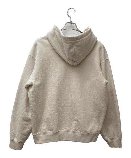 SUPREME（シュプリーム）SUPREME (シュプリーム) Text Stripe Zip Up Hooded Sweatshirt アイボリー サイズ:SIZE Mの古着・服飾アイテム