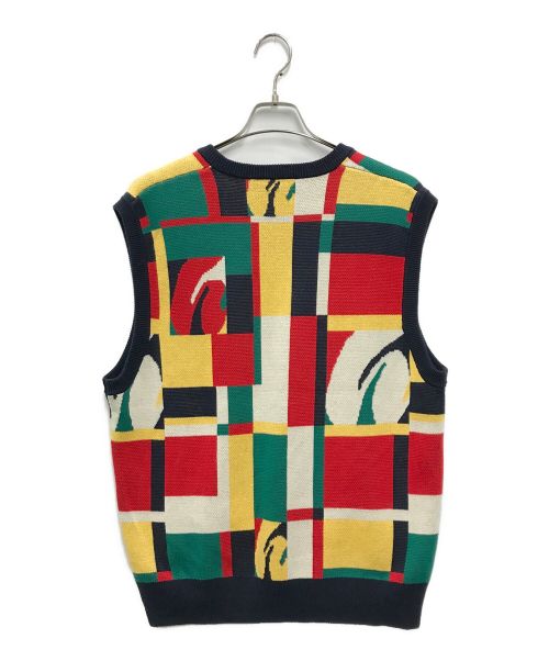 HUF（ハフ）HUF (ハフ) ニットベスト レッド サイズ:Lの古着・服飾アイテム