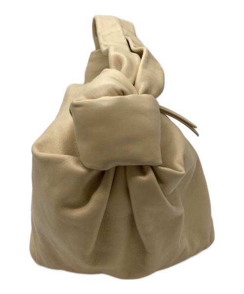 BOTTEGA VENETA（ボッテガベネタ）BOTTEGA VENETA (ボッテガベネタ) ダブルノットハンドバッグ ベージュの古着・服飾アイテム