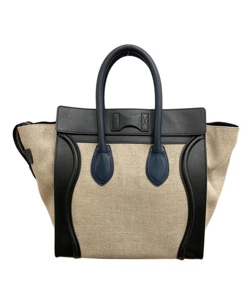 CELINE（セリーヌ）CELINE (セリーヌ) ラゲージ ミニトートバッグ ベージュの古着・服飾アイテム
