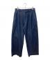 PUBLIC TOKYO（パブリックトウキョウ）の古着「エバークリースデニムタックスラックス」｜インディゴ