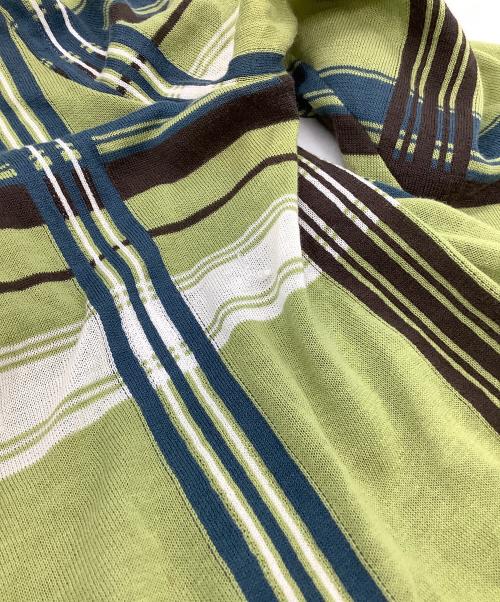 HERMES（エルメス）HERMES (エルメス) カシュクールコットンカーディガン グリーン サイズ:34の古着・服飾アイテム