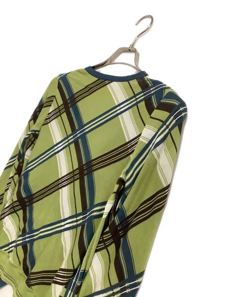 HERMES（エルメス）HERMES (エルメス) カシュクールコットンカーディガン グリーン サイズ:34の古着・服飾アイテム