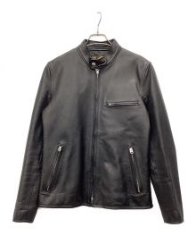 Y'2 leather（ワイツーレザー）の古着「シングルライダースジャケット」｜ブラック