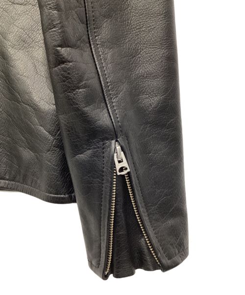 Y'2 leather（ワイツーレザー）Y'2 LEATHER (ワイツーレザー) シングルライダースジャケット ブラック サイズ:SIZE　36の古着・服飾アイテム