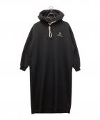 ESSENTIAL DOUBLE STANDARD CLOTHINGエッセンシャルダブルスタンダードクロージング）の古着「フーディワンピース」｜ブラック