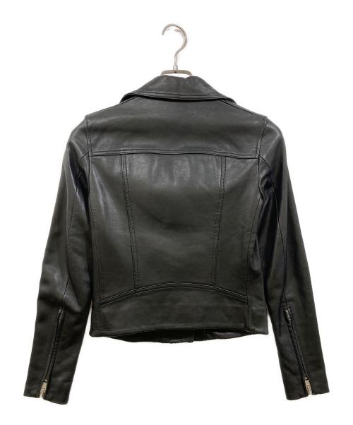 ALL SAINTS（オールセインツ）ALL SAINTS (オールセインツ) レザーライダースジャケット ブラック サイズ:2の古着・服飾アイテム