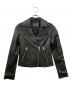 ALL SAINTS（オールセインツ）の古着「レザーライダースジャケット」｜ブラック