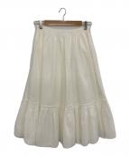 FOXEYフォクシー）の古着「カランコエ コットン レーススカート」｜ホワイト