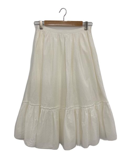 FOXEY（フォクシー）FOXEY (フォクシー) カランコエ コットン レーススカート ホワイト サイズ:38の古着・服飾アイテム