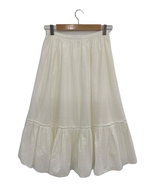 FOXEY（フォクシー）FOXEY (フォクシー) カランコエ コットン レーススカート ホワイト サイズ:38の古着・服飾アイテム