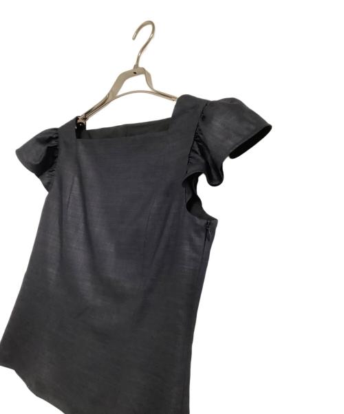 FOXEY NEWYORK（フォクシーニューヨーク）FOXEY NEWYORK (フォクシーニューヨーク) ブラウス Montresor Top ネイビー サイズ:38の古着・服飾アイテム