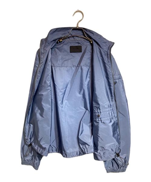 PRADA（プラダ）PRADA (プラダ) トライアングルロゴプレートナイロンジャケット/Prada Nylon Jacket with Triangle Logo スカイブルー サイズ:46の古着・服飾アイテム