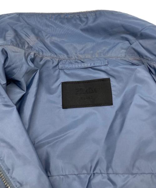 PRADA（プラダ）PRADA (プラダ) トライアングルロゴプレートナイロンジャケット/Prada Nylon Jacket with Triangle Logo スカイブルー サイズ:46の古着・服飾アイテム