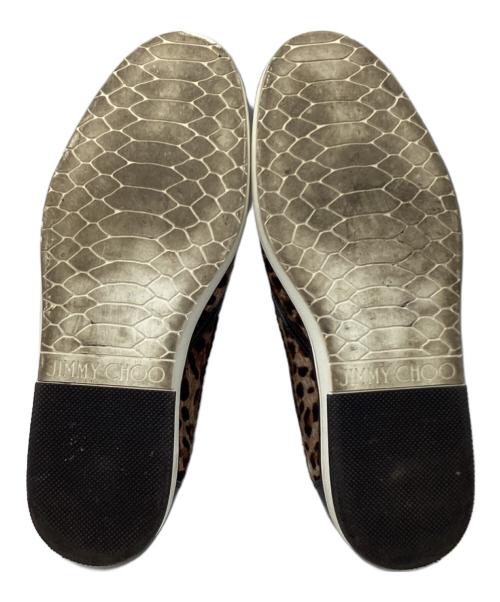 JIMMY CHOO（ジミーチュウ）JIMMY CHOO (ジミーチュウ) GROVE スリッポン ブラウン サイズ:サイズ表記なしの古着・服飾アイテム