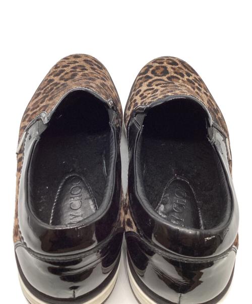 JIMMY CHOO（ジミーチュウ）JIMMY CHOO (ジミーチュウ) GROVE スリッポン ブラウン サイズ:サイズ表記なしの古着・服飾アイテム