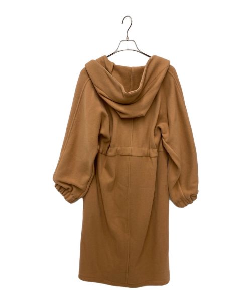 forte forte（フォルテ・フォルテ）forte forte (フォルテ・フォルテ) フード付きガウンコート ブラウン サイズ:１の古着・服飾アイテム