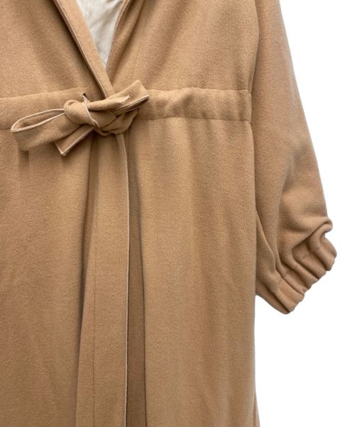 forte forte（フォルテ・フォルテ）forte forte (フォルテ・フォルテ) フード付きガウンコート ブラウン サイズ:１の古着・服飾アイテム