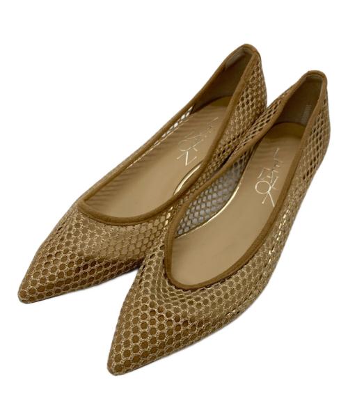 Le Talon（ル タロン）Le Talon (ル タロン) ポインテッドネットフラット ベージュ サイズ:231/2の古着・服飾アイテム