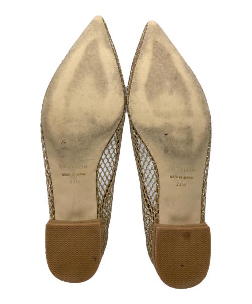 Le Talon（ル タロン）Le Talon (ル タロン) ポインテッドネットフラット ベージュ サイズ:231/2の古着・服飾アイテム